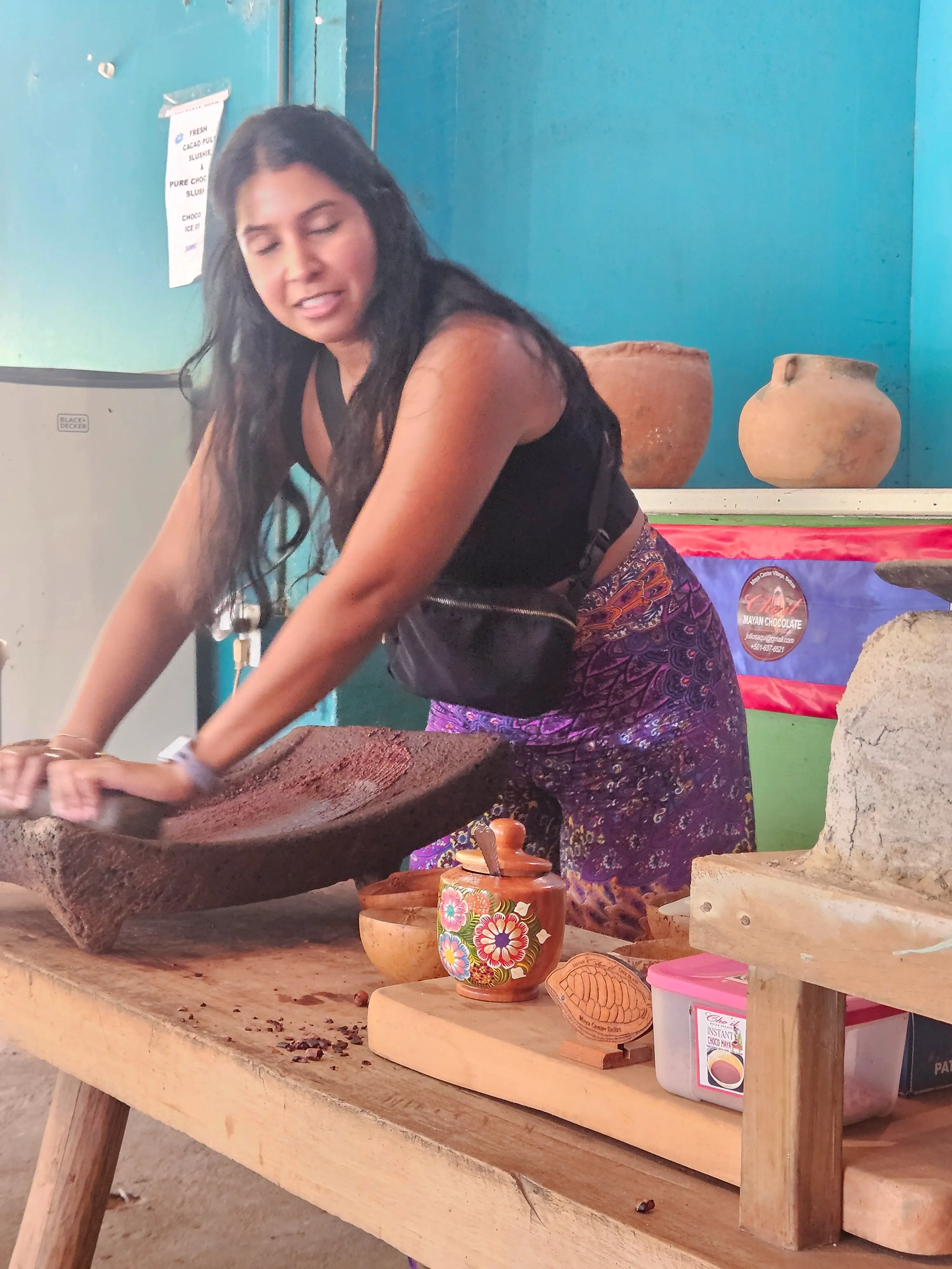Traditional chocolate making experience in Belize